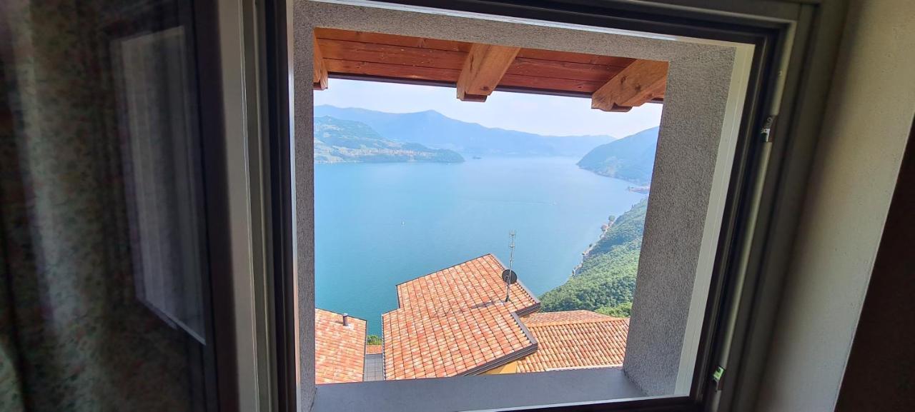 La Villetta In Residence Con Piscina E Vista Lago Parzanica Eksteriør billede